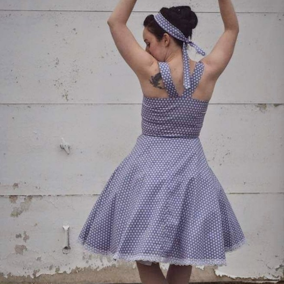 Handmade Dresses & Skirts - Polkadot Petticoat Dress, 50ies, Rockabilly